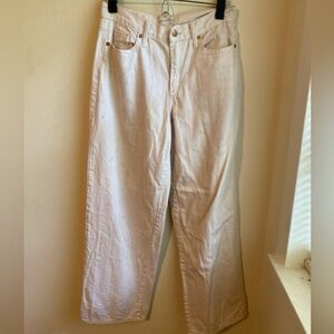 Universal Threads Good Co. Relaxed wide-leg jeans- off-white- 2/26R